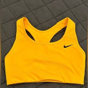Yellow/gold Nike sports bra